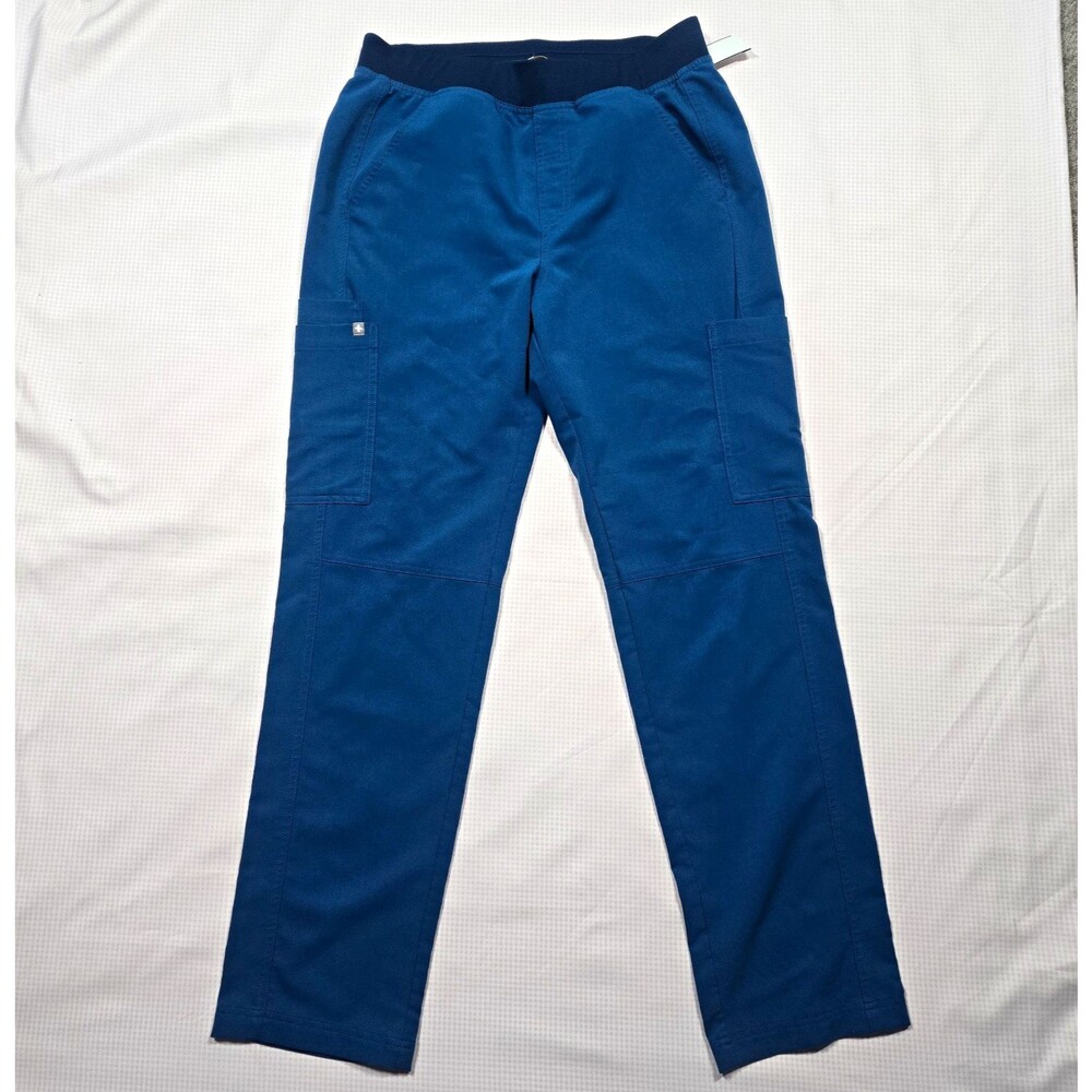 FIGS Technical Collection Women's Blue Scrub Pants Size M Drawstring T2001